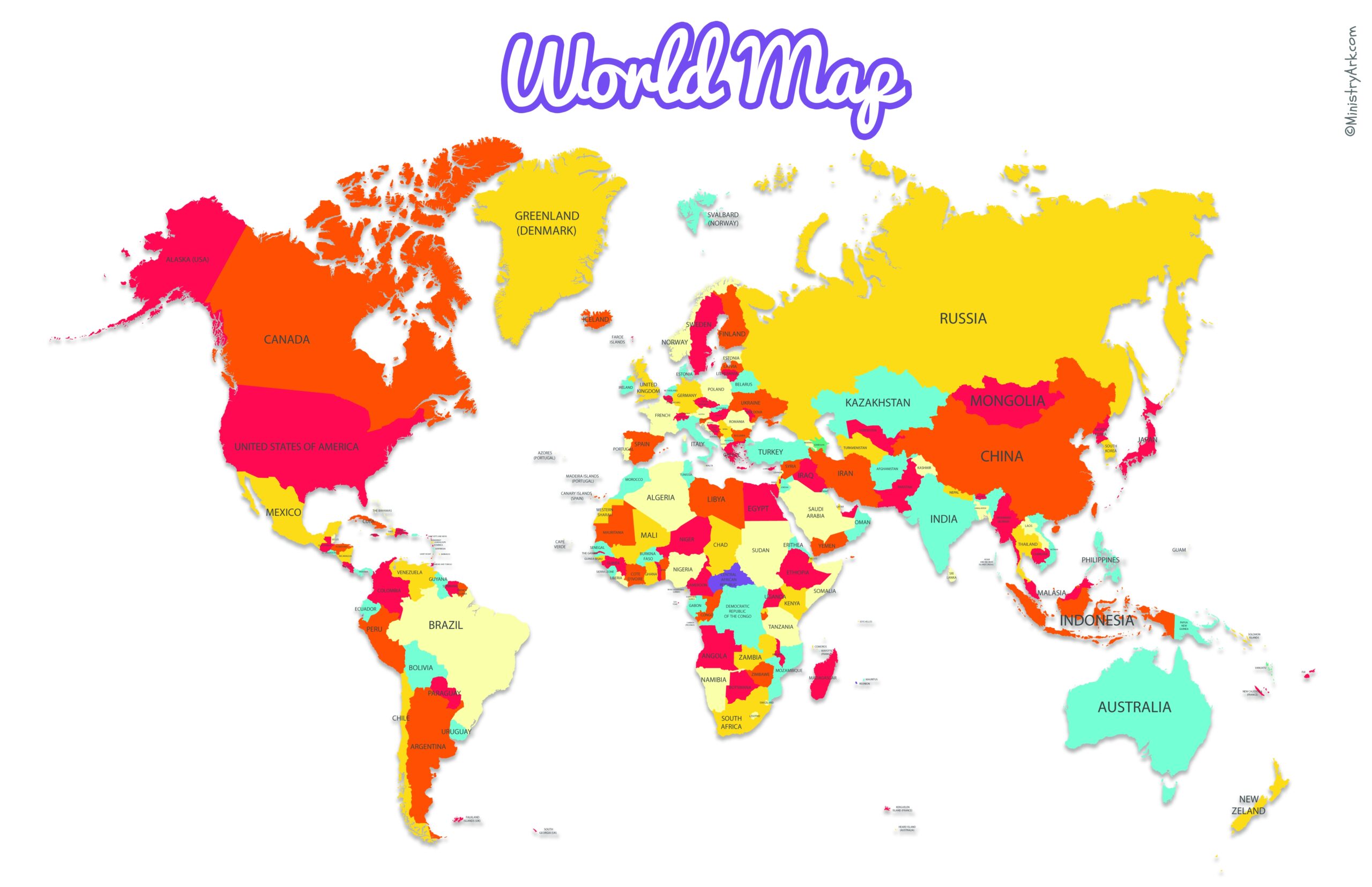 World Map Images Printable