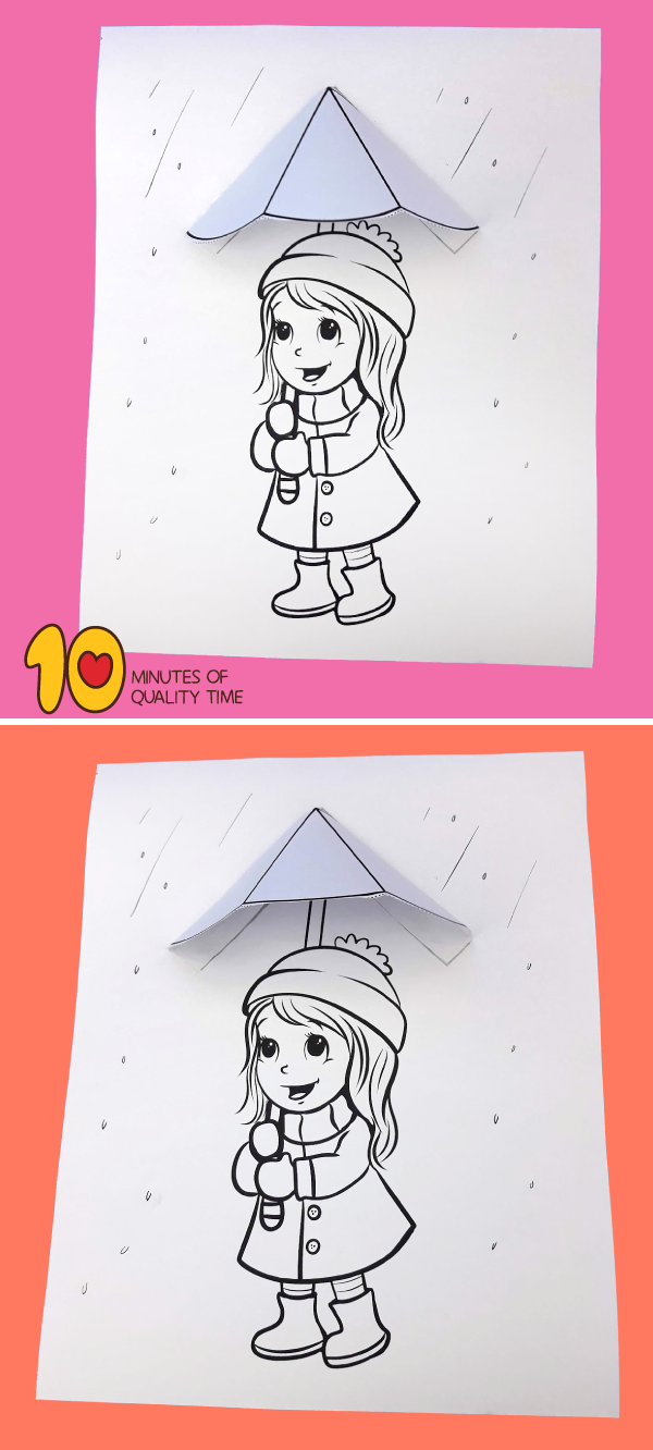 Girl With Umbrella In The Rain 10 Minutes Of Quality Time