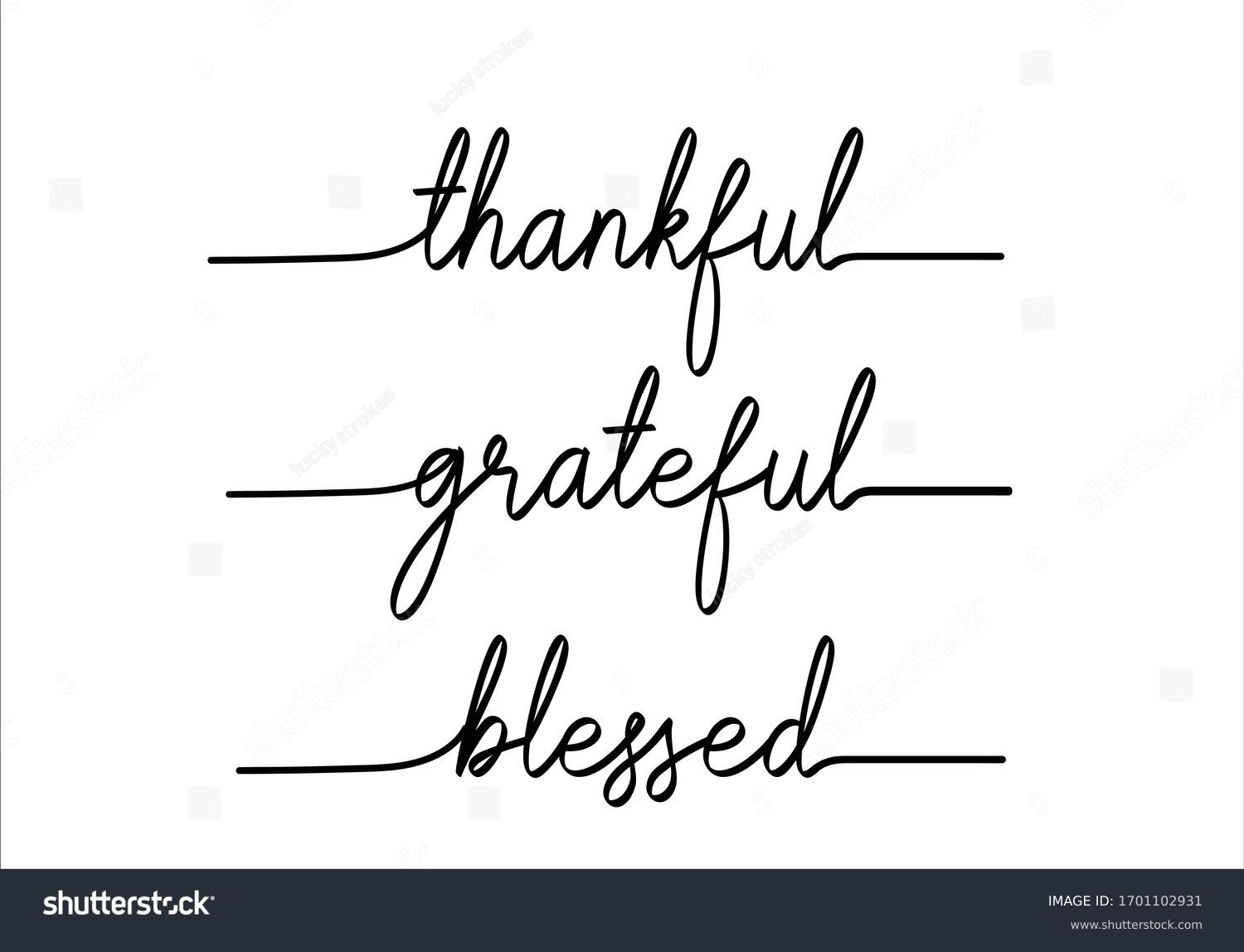 Grateful Thankful Blessed Printable Images