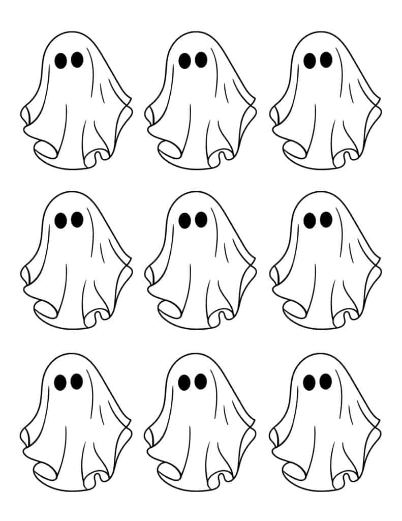 Halloween Ghost Outlines Free Printables Add A Little Adventure