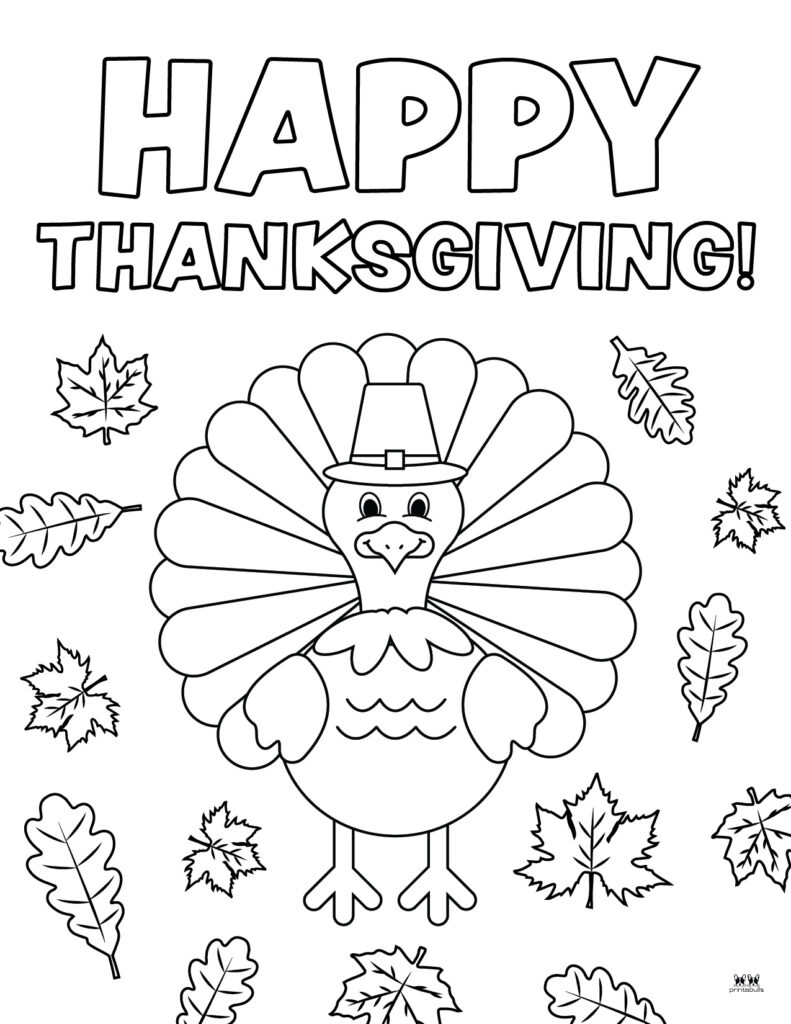 Happy Thanksgiving Coloring Pages 20 FREE Printables Printabulls