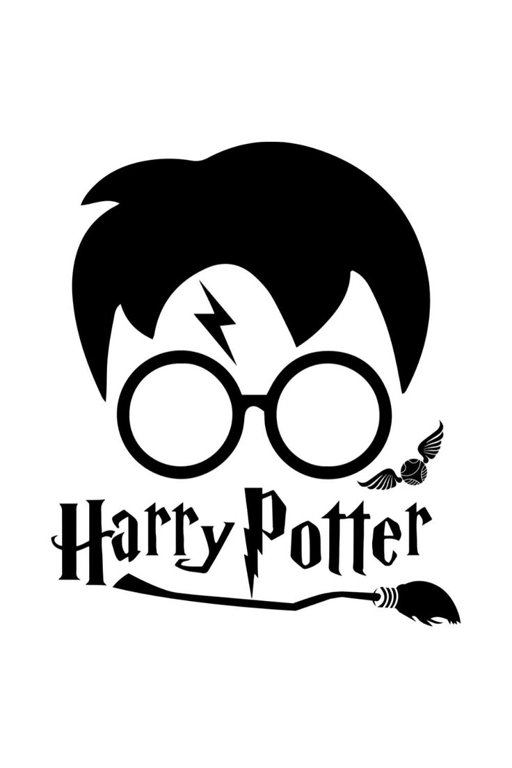 Harry Potter SVG Files For Cricut Harry Potter Silhouette Harry Potter Clip Art Siluetas