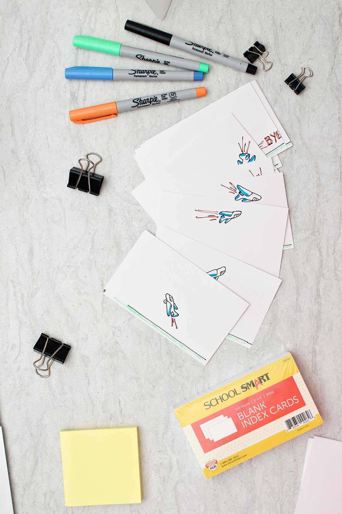 Printable Flip Book Images For Index Cards
