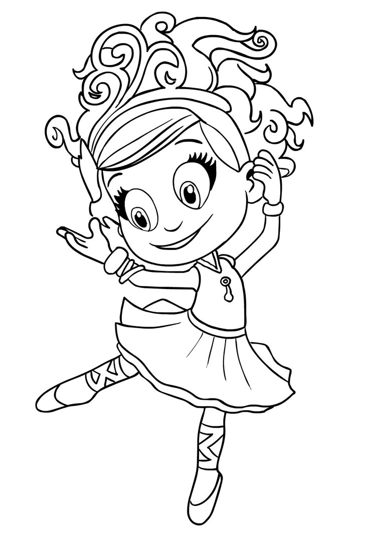 Luna Petunia Coloring Page Drawing 3