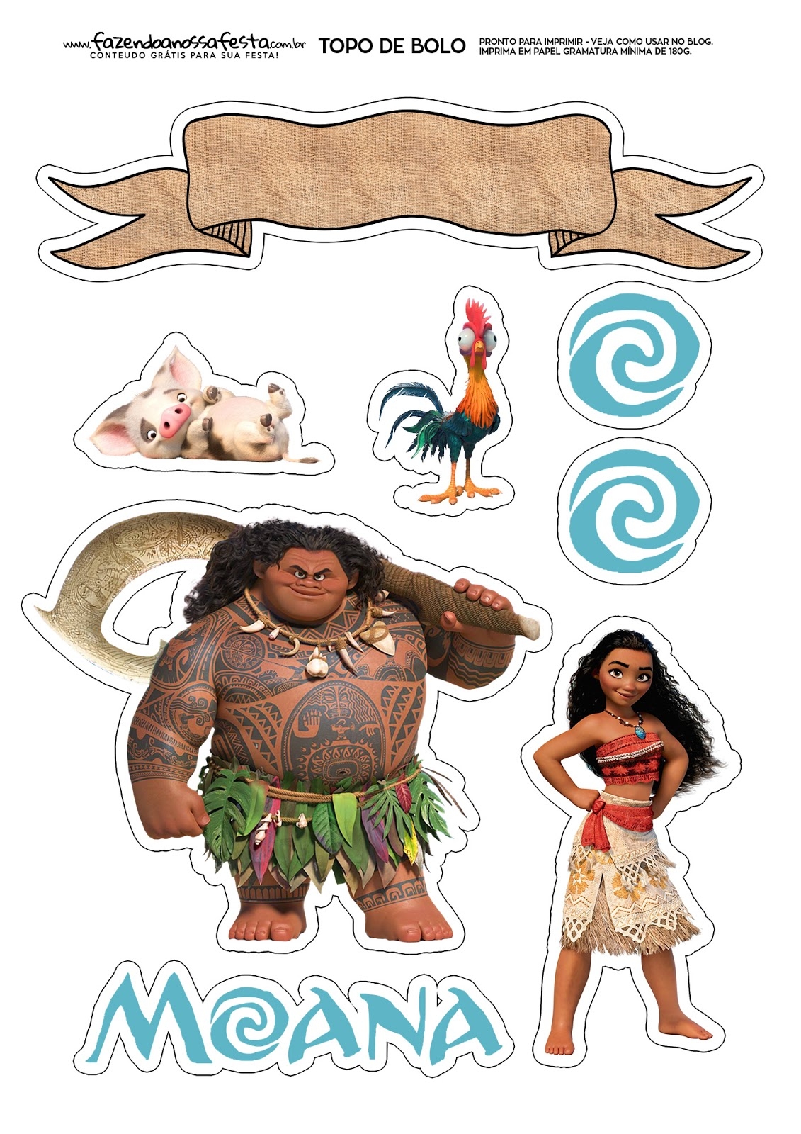 Moana Printable Images