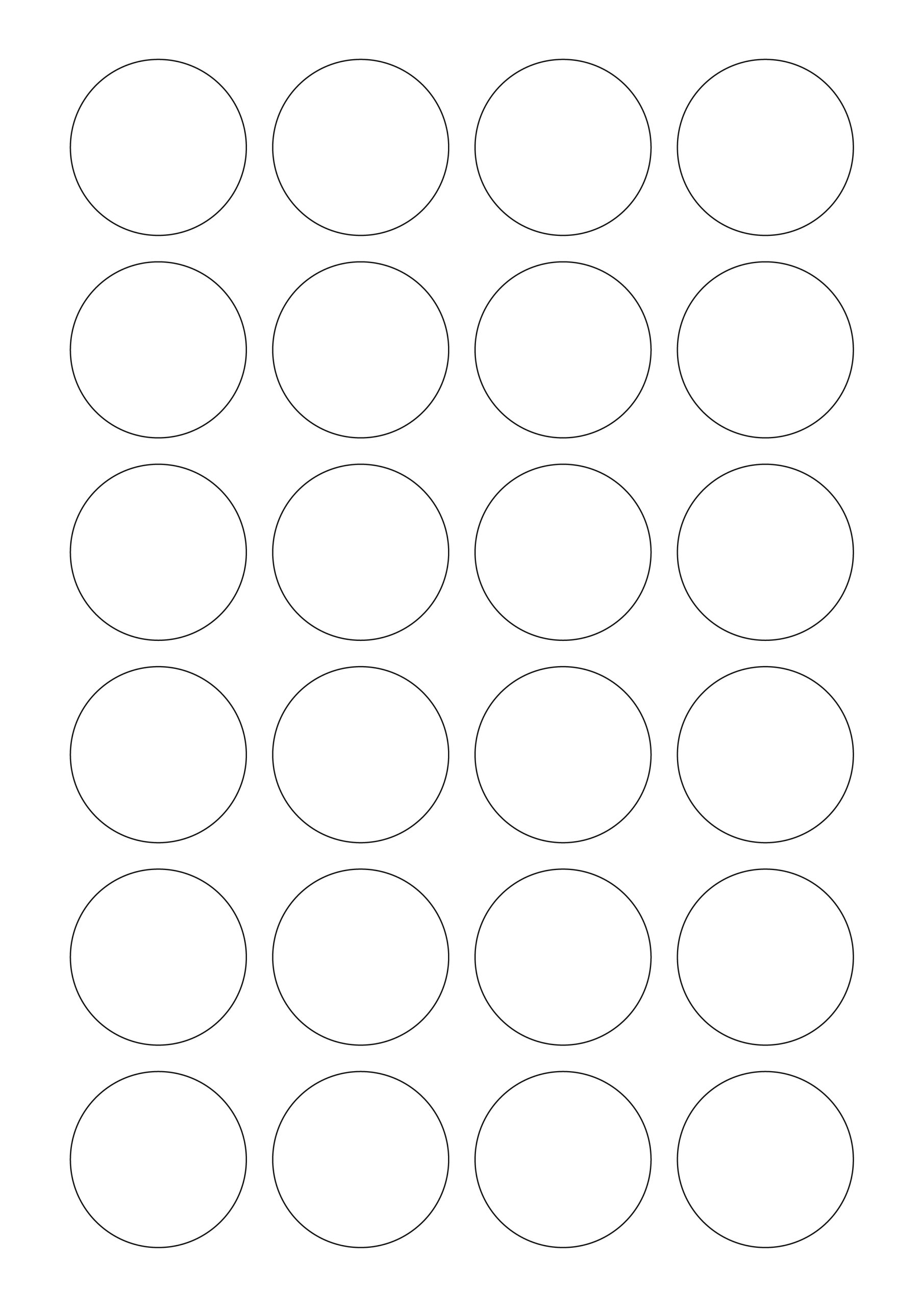 MR113 40 Mm A4 Sheet 24 Round Labels MR LABEL