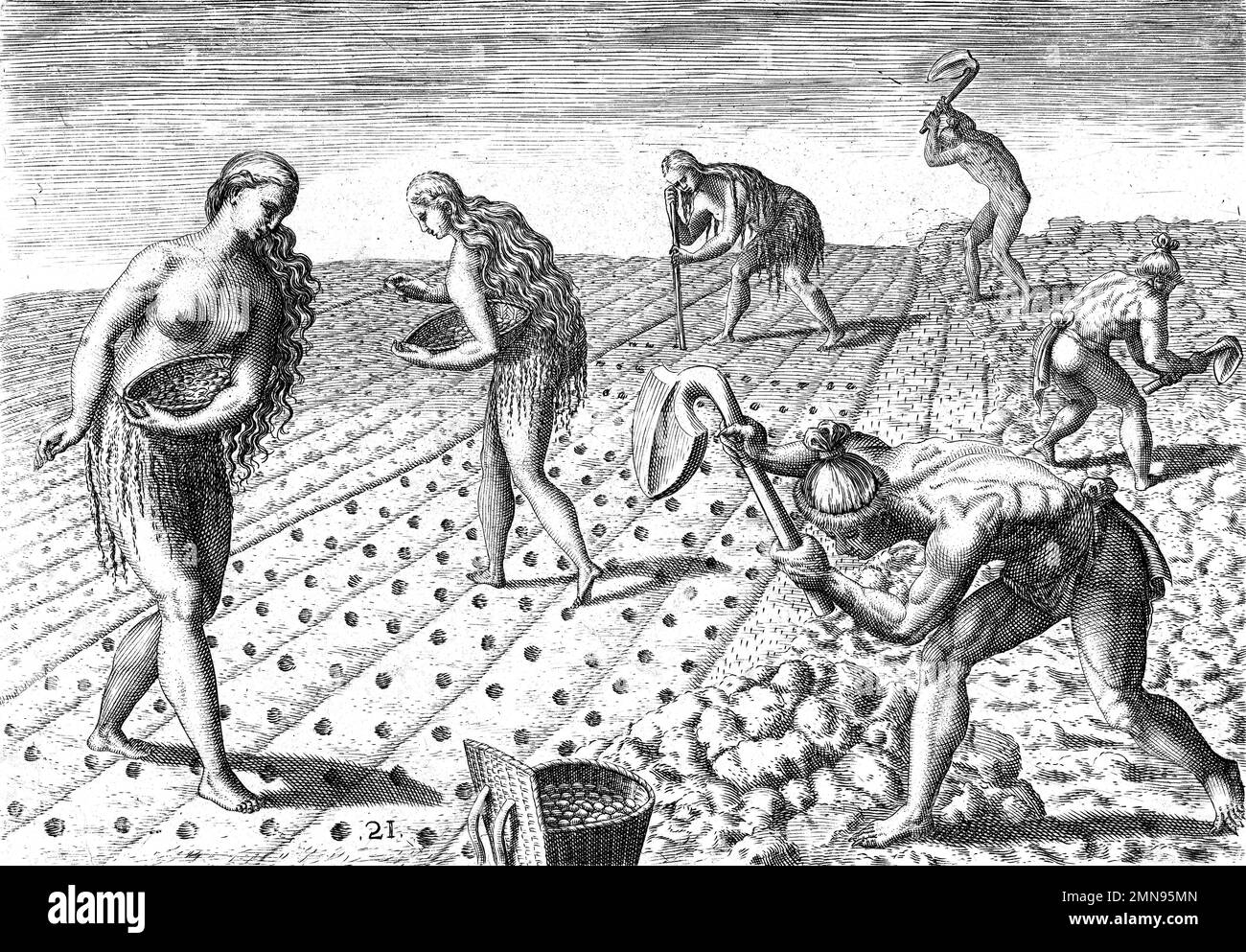 Native Americans 16th Century Black And White Stock Photos Images Alamy