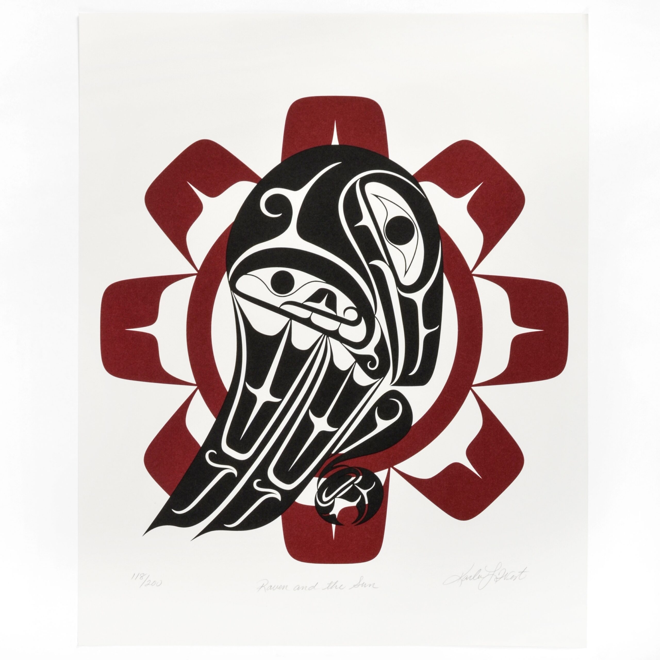 Northwest Coast Native Raven And Sun Limited Edition Print Etsy