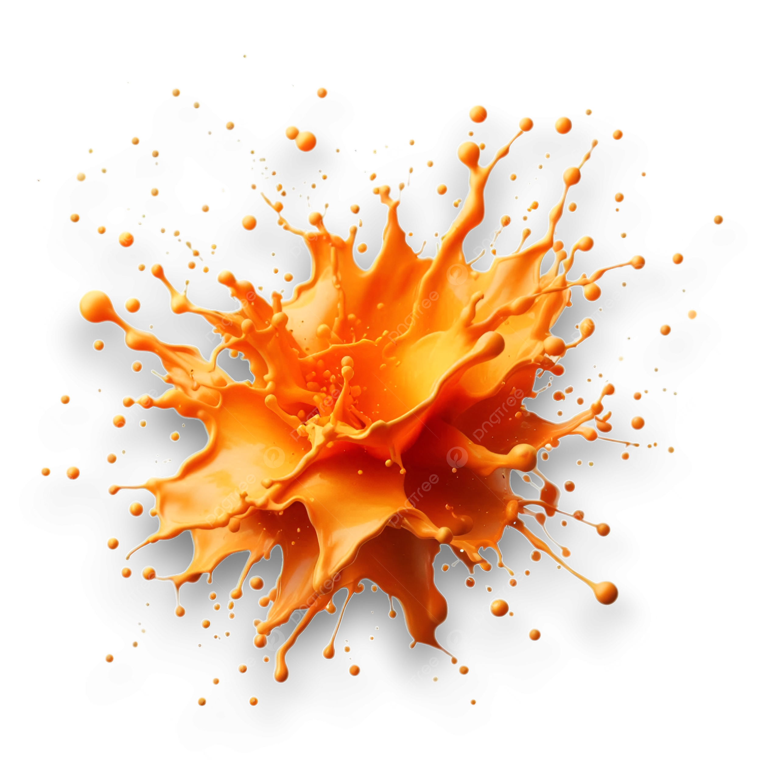 Orange Paint Splash PNG Transparent Images Free Download Vector Files Pngtree