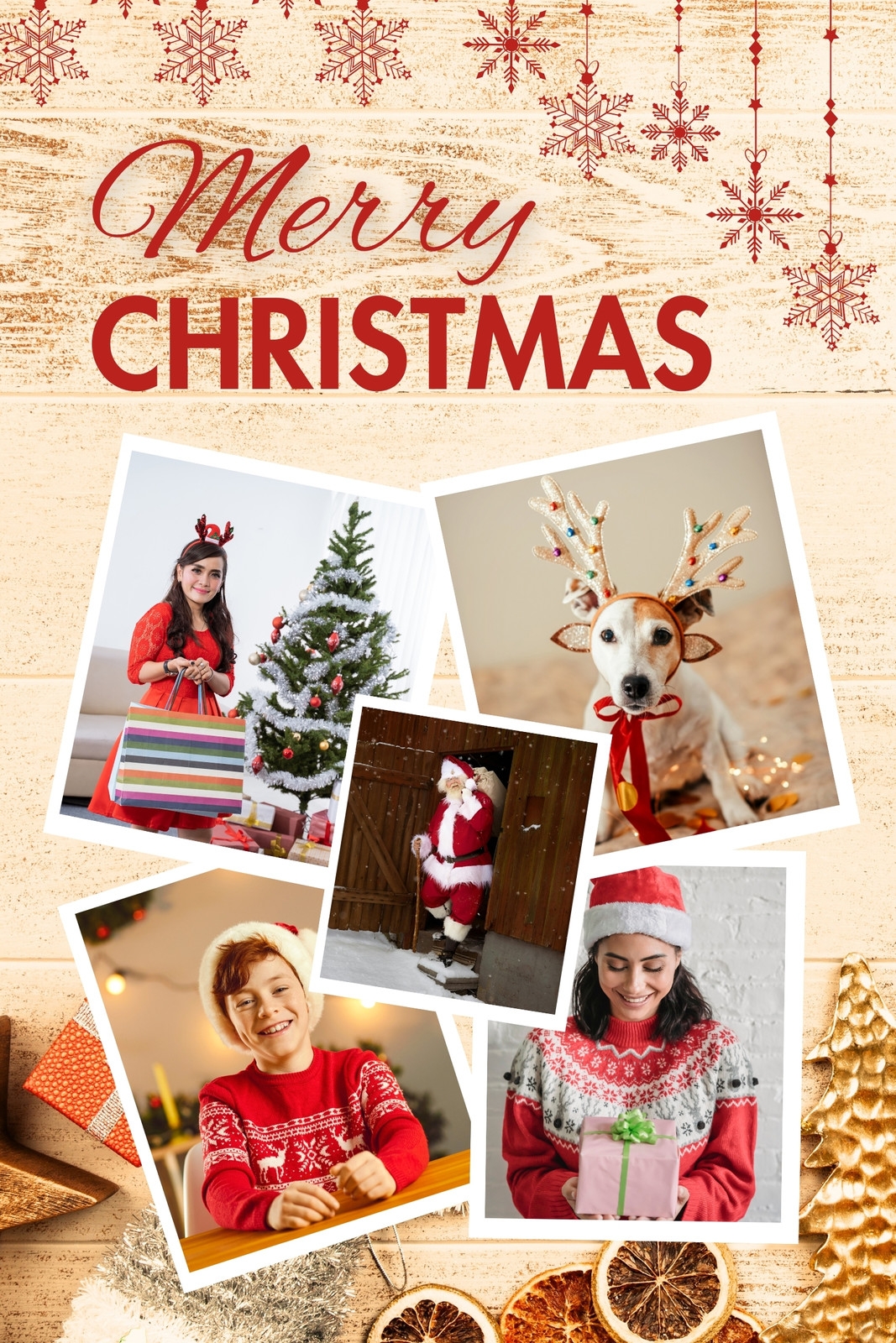 Page 7 Free Printable Christmas Photo Collage Templates Canva