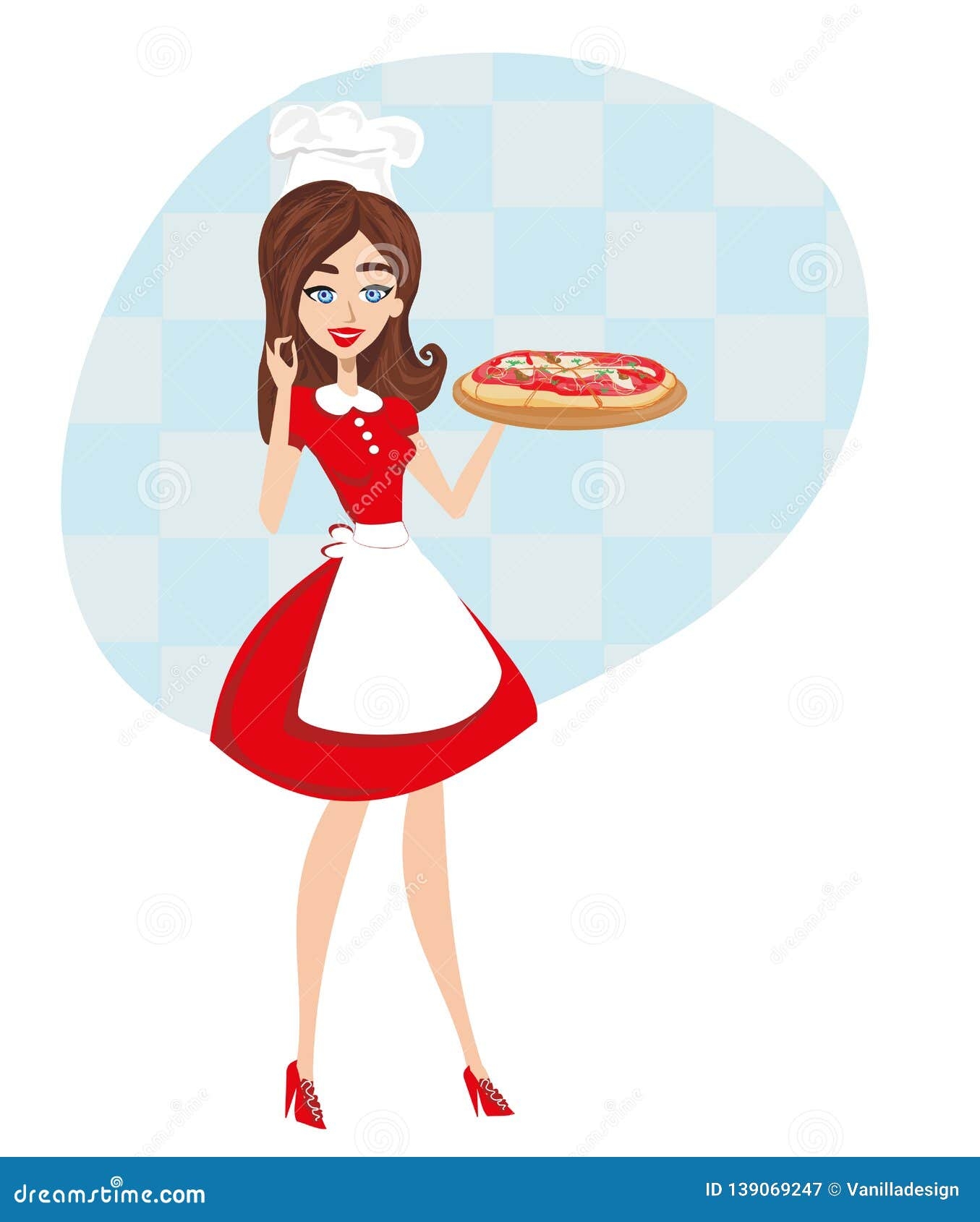 Pizzeria Waitress Stock Illustrations 100 Pizzeria Waitress Stock Illustrations Vectors Clipart Dreamstime