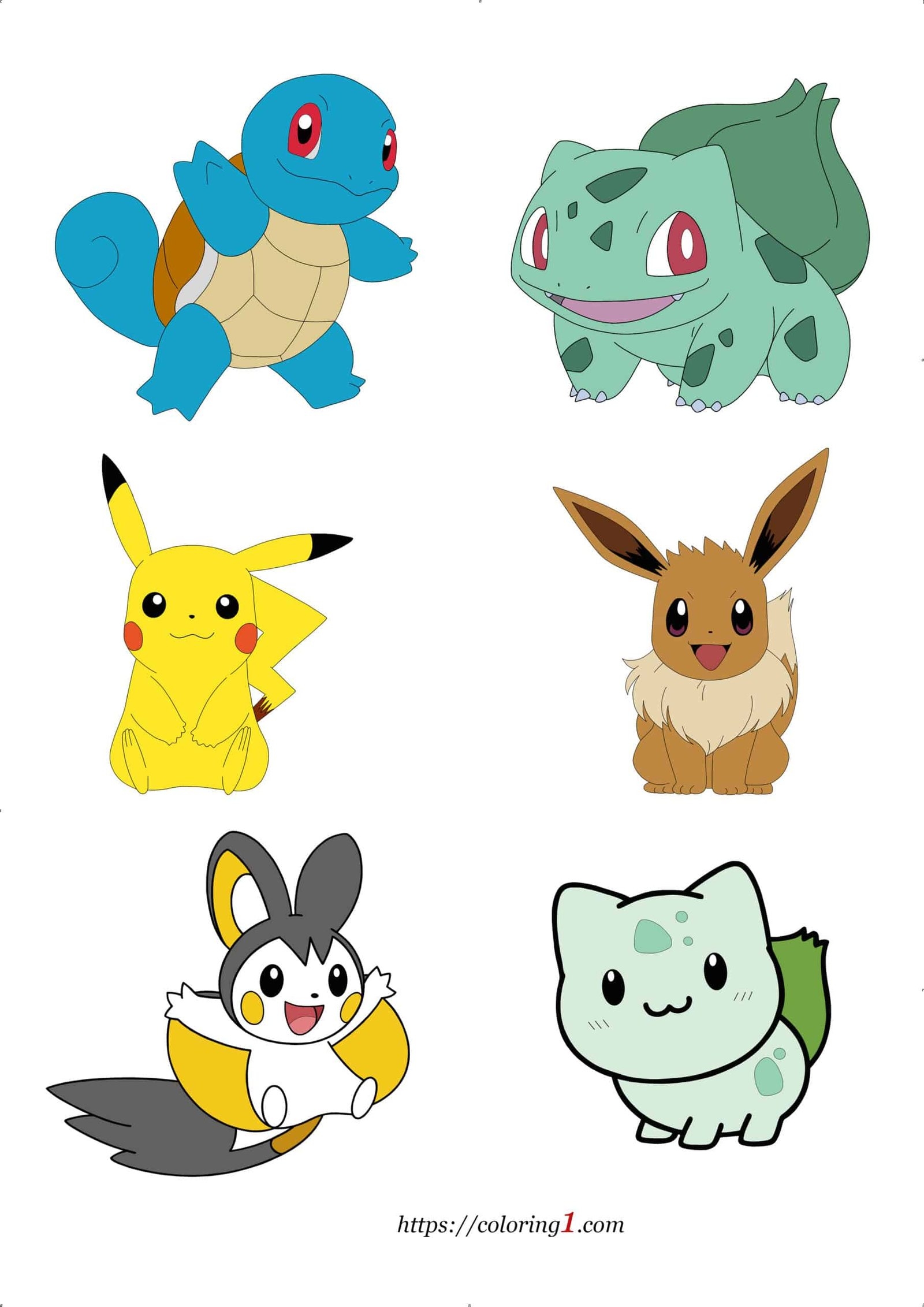 Pokemon Characters Coloring Pages 2 Free Coloring Sheets 2021 