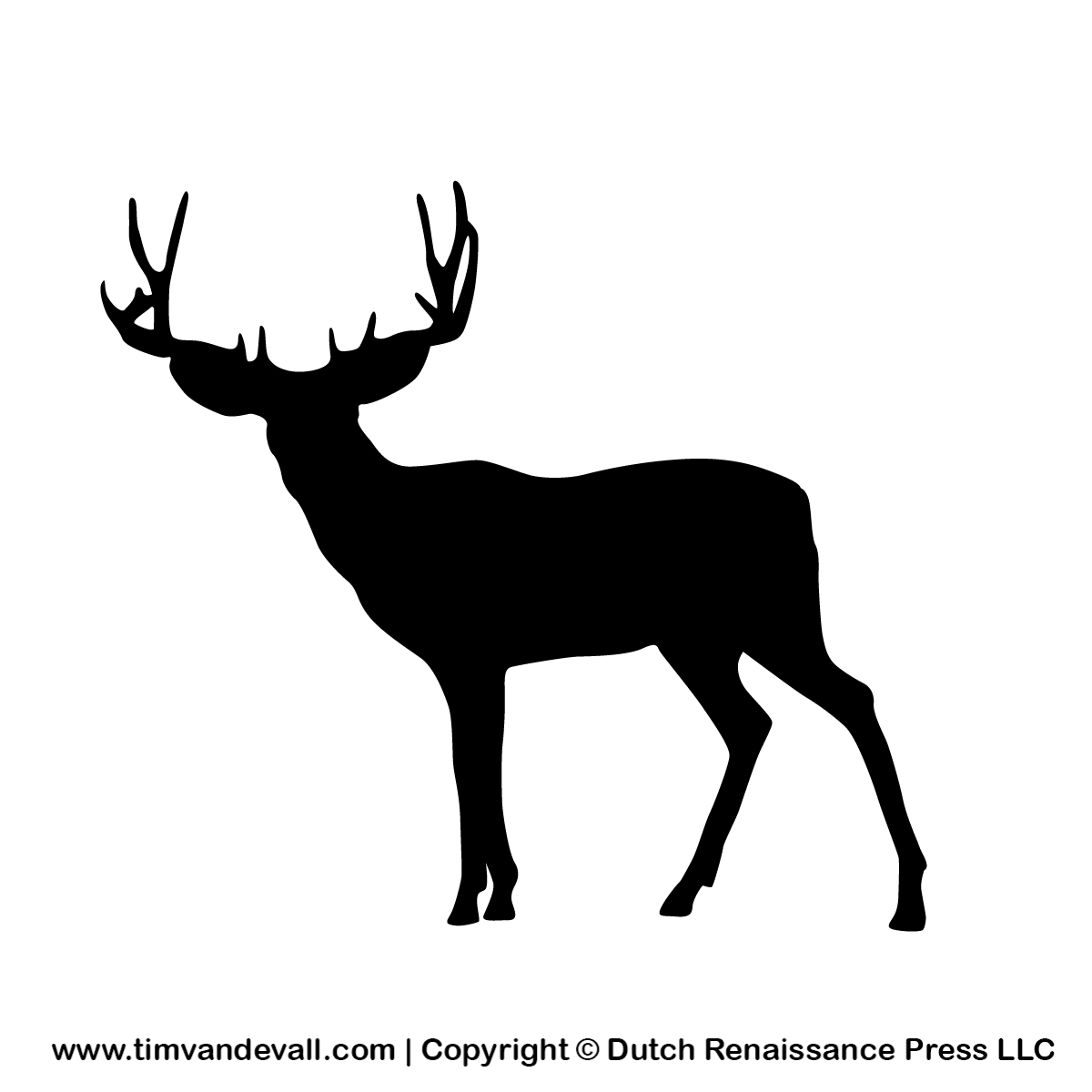 Printable Images Of Deer Silhouette