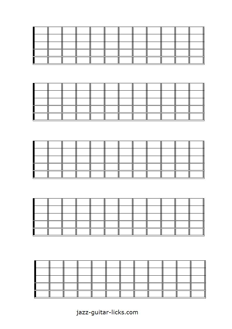 Printable Image Of Guitar Fretboard