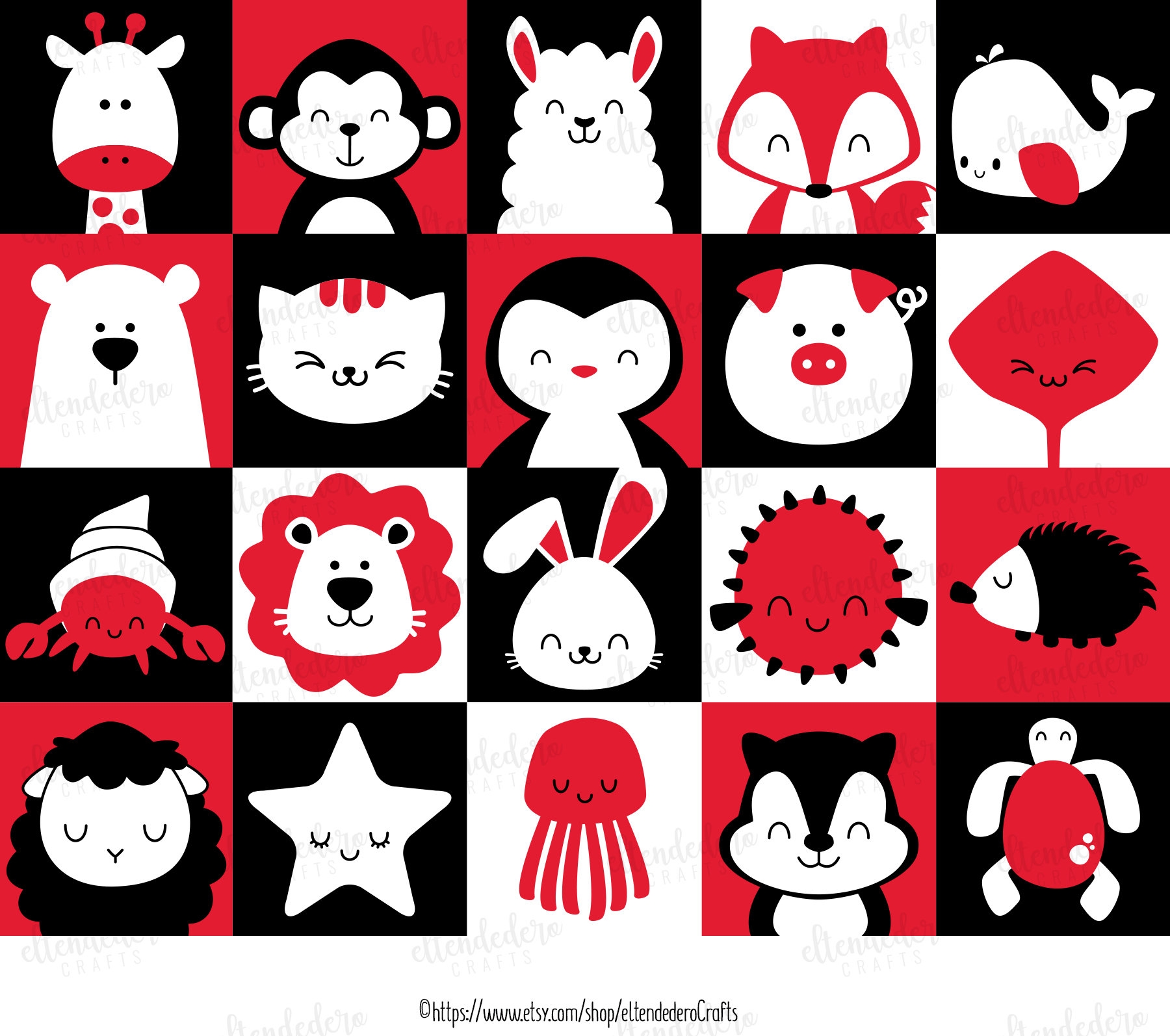 High Contrast Baby Images Printable