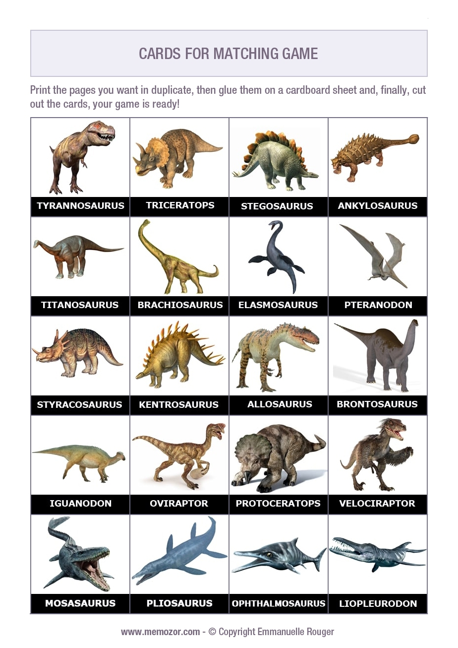 Printable Images Of Dinosaurs