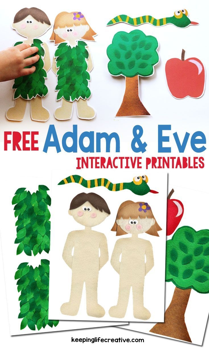 Printable Preschool Images Of Adam And Eve