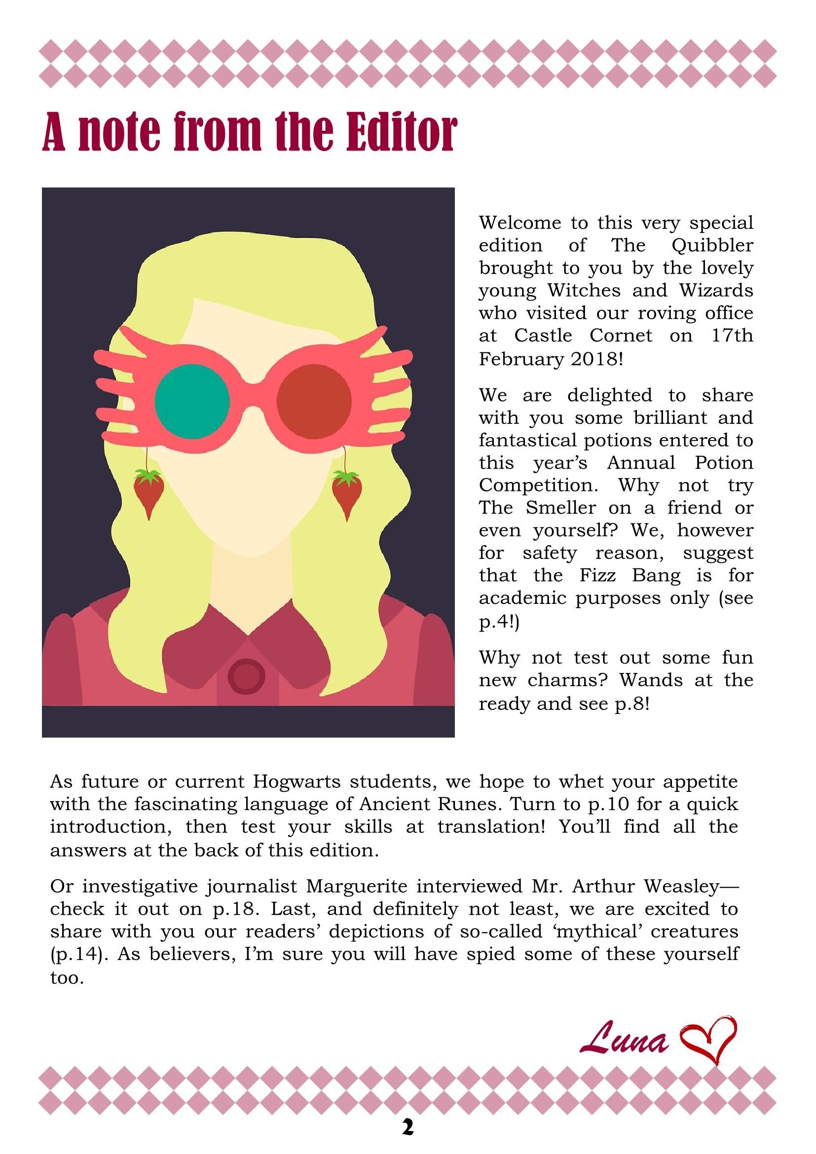 Printable Quibbler Pages Large Image