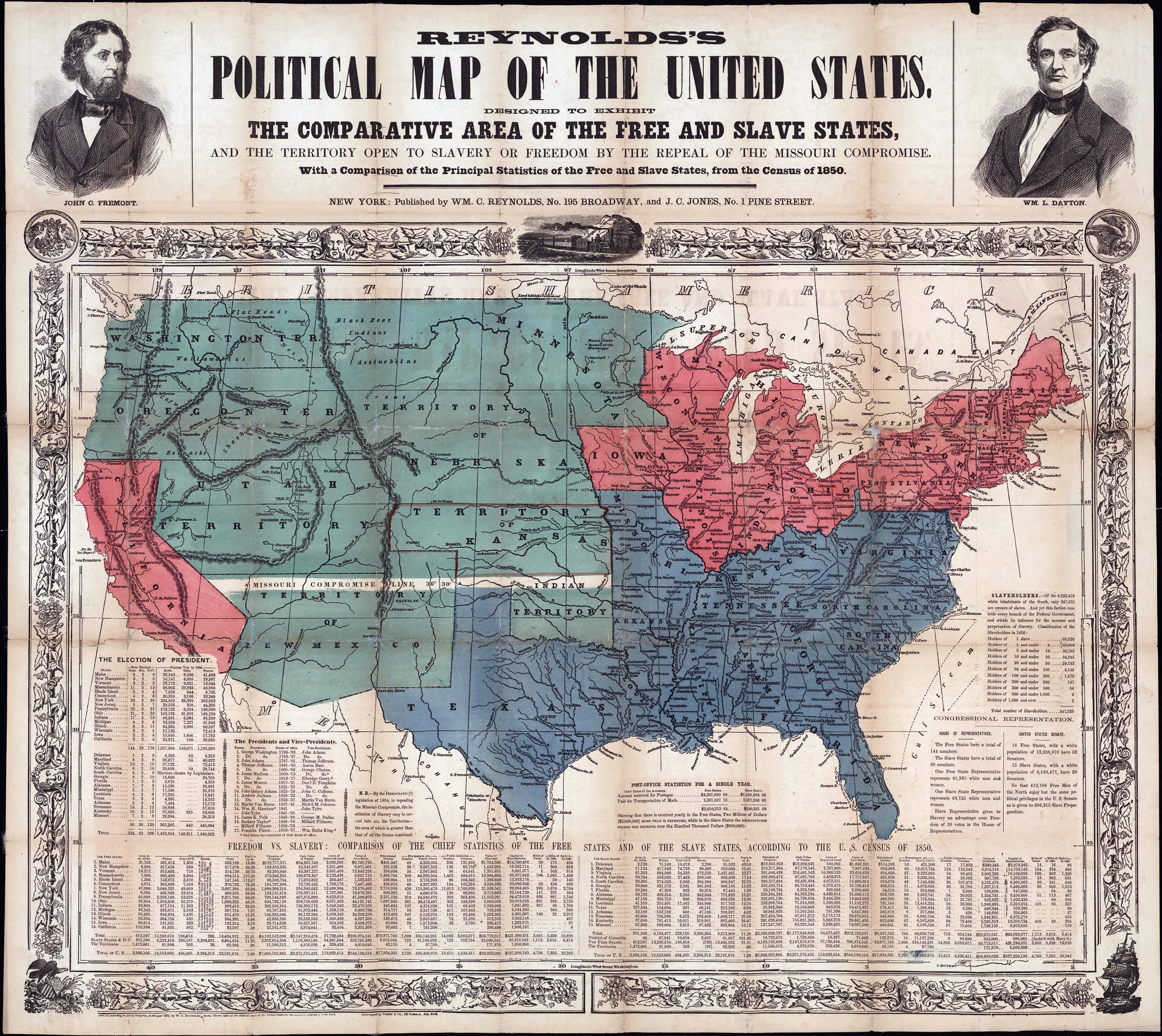 Printable Image Of Slave And Free States