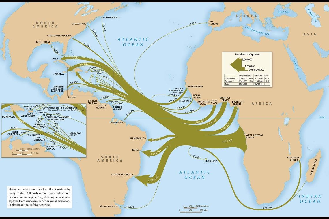 Resourcesforhistoryteachers The Middle Passage And The Triangle Trade