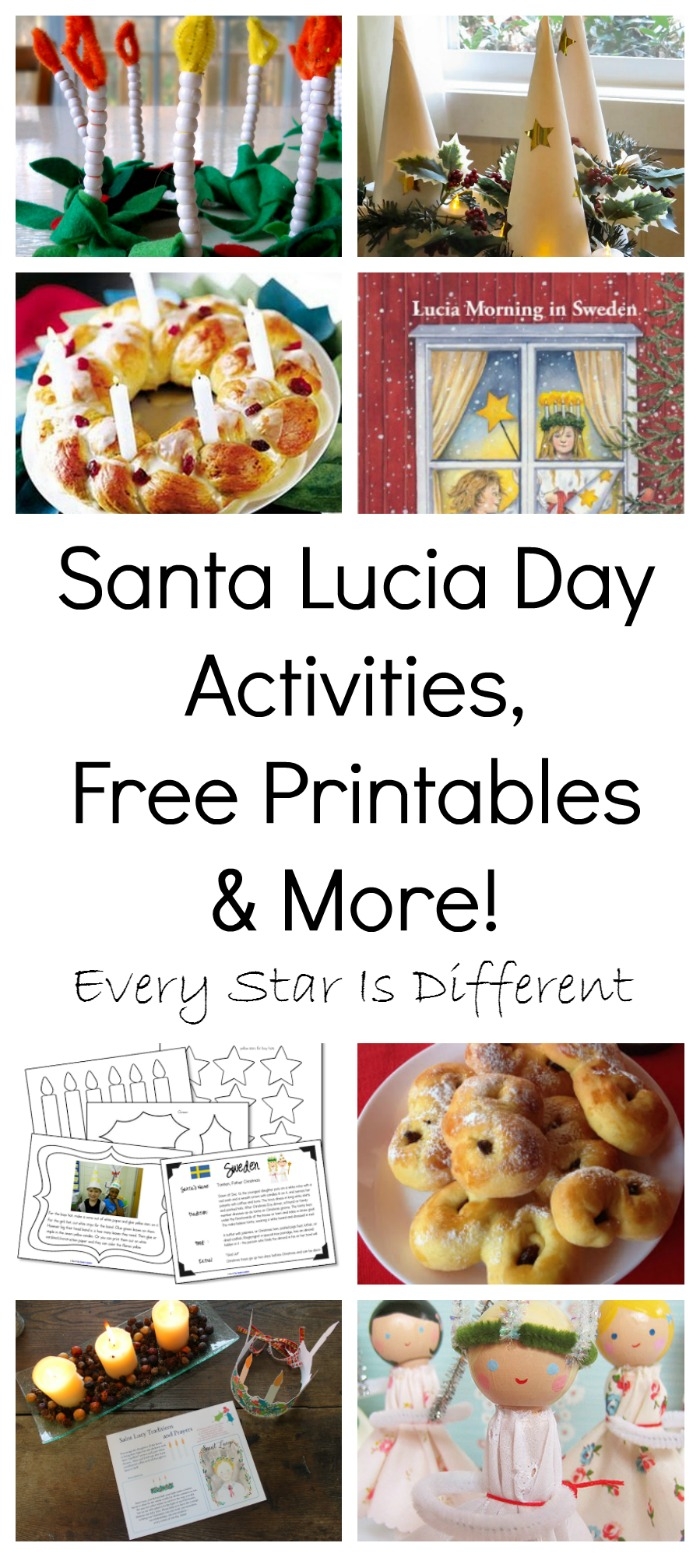 Santa Lucia Day Activities Free Printables And More Every Star Is Different