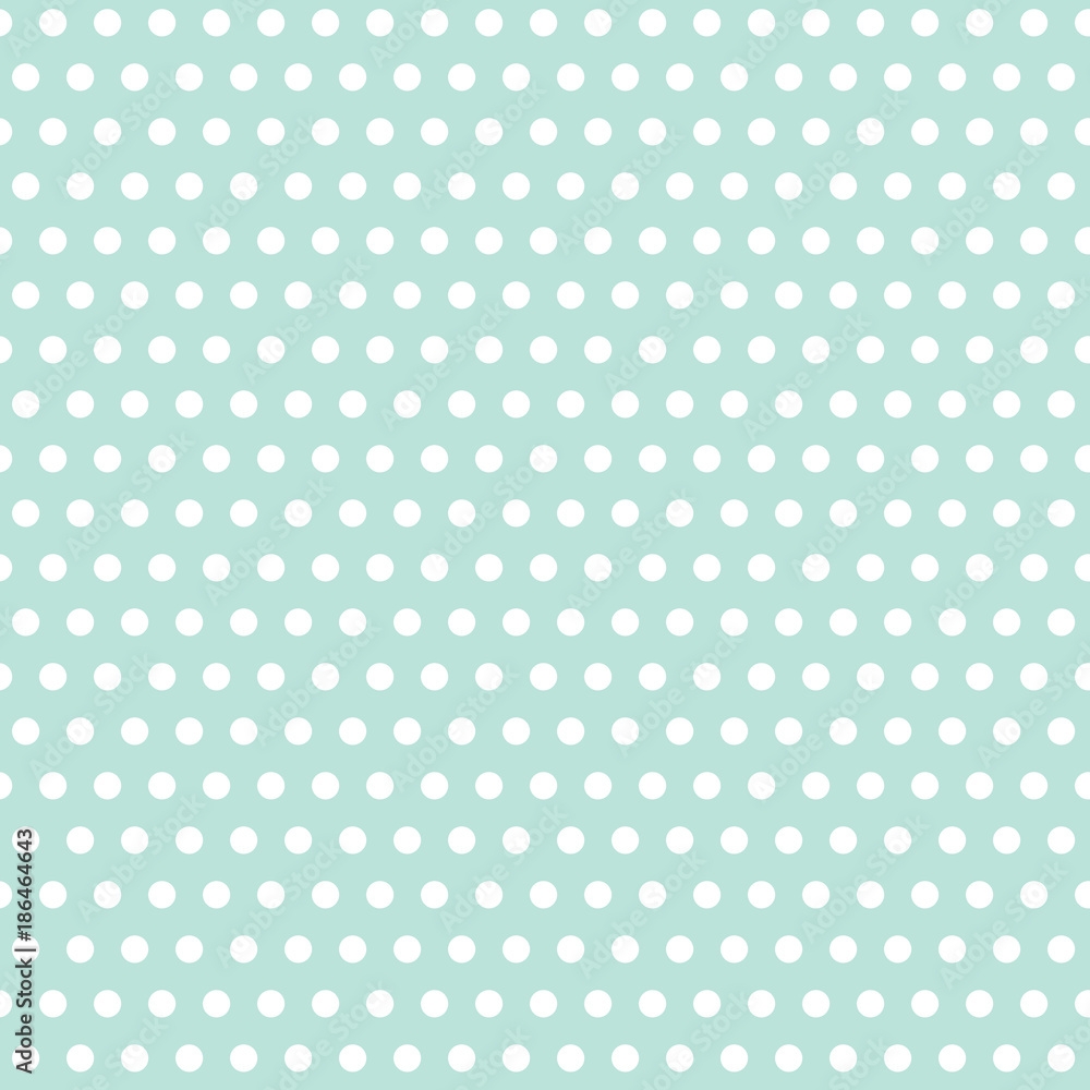 Small Mint Polka Dot Seamless Pattern Pastel Blue Repeating Polka Dots For Backgrounds Borders Gift Wrap Fabric Scrapbooking And More Simple Sweet Cute Circle Print Stock Vector Adobe Stock