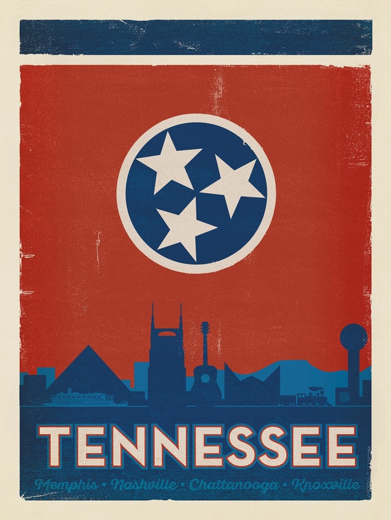 State Flag Cities Of TN Anderson Design Group