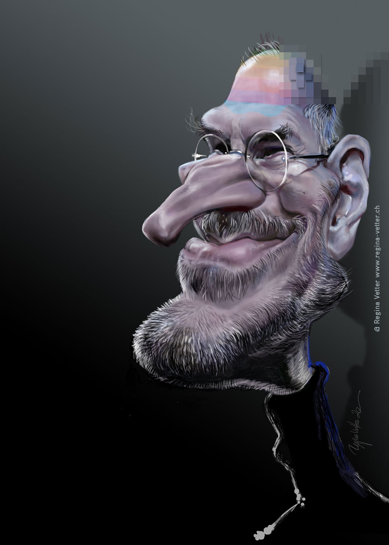 Steve Jobs Regina Vetter Switzerland Irancartoon