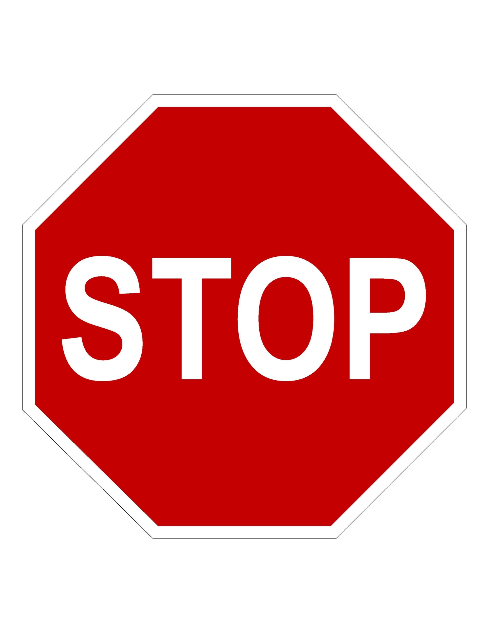 Stop Sign Image Printable