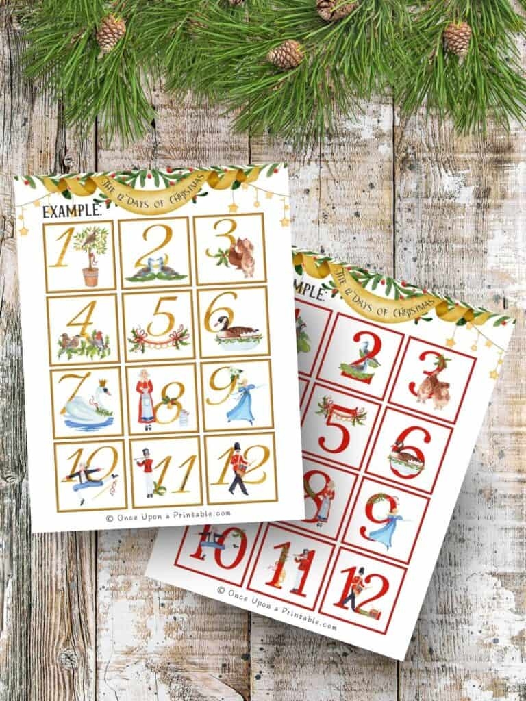 Printable 12 Days Of Christmas Images Free Download