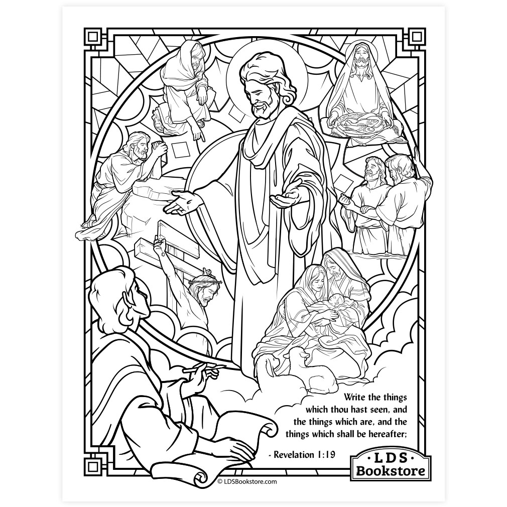 The Book Of Revelation Coloring Page Printable
