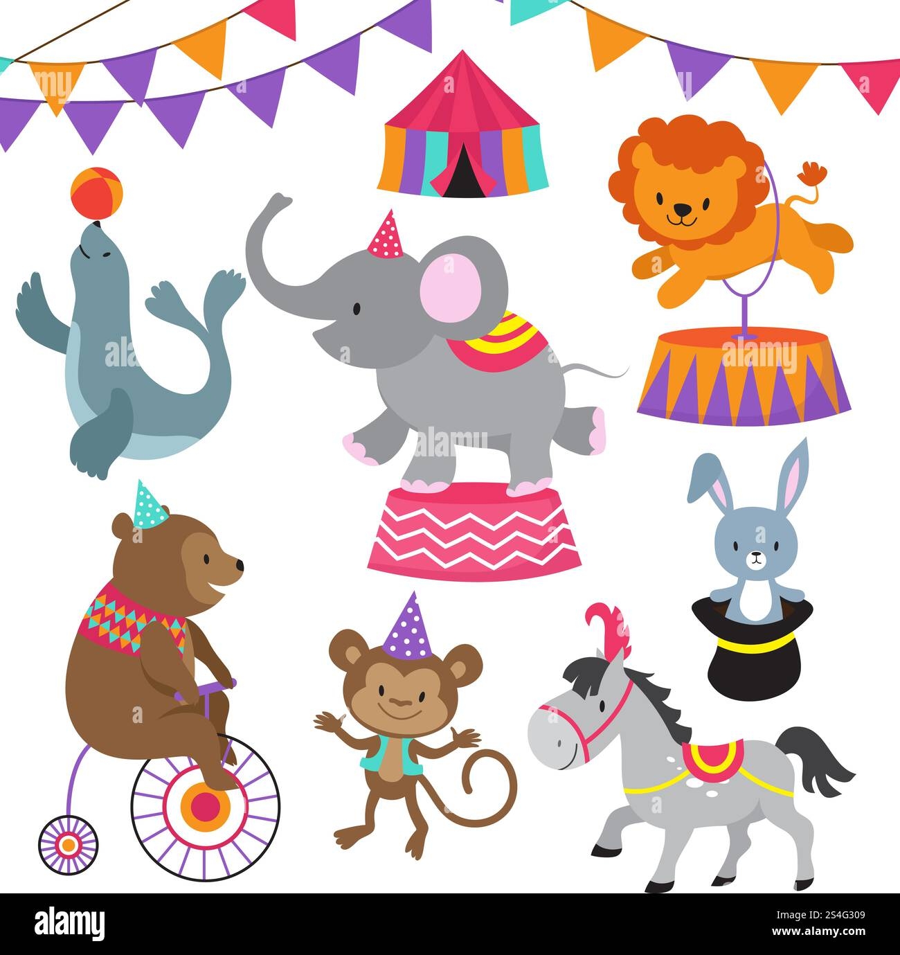 The Carnival Of The Animals Stock Vector Images Alamy