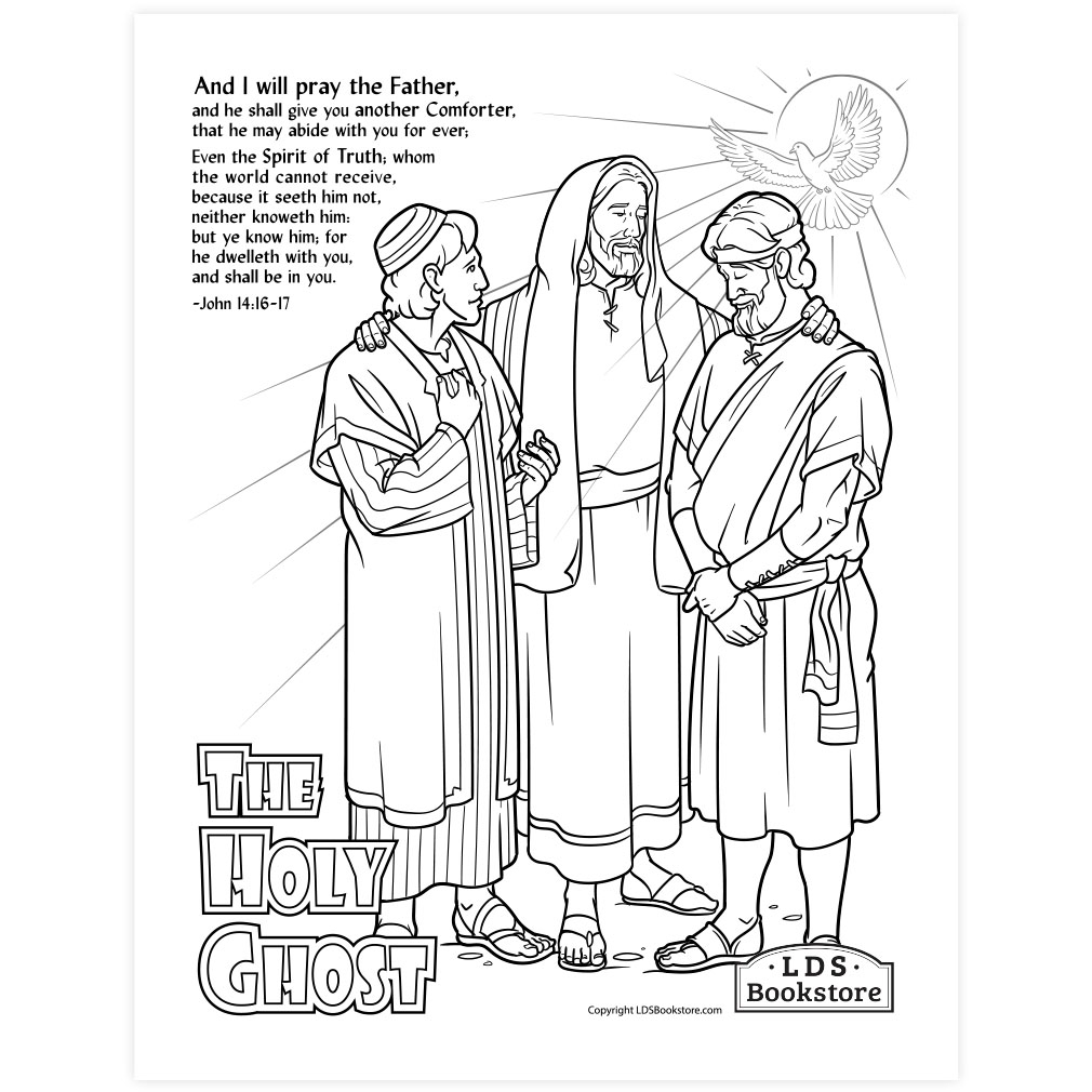 The Holy Ghost As A Comforter Coloring Page Printable