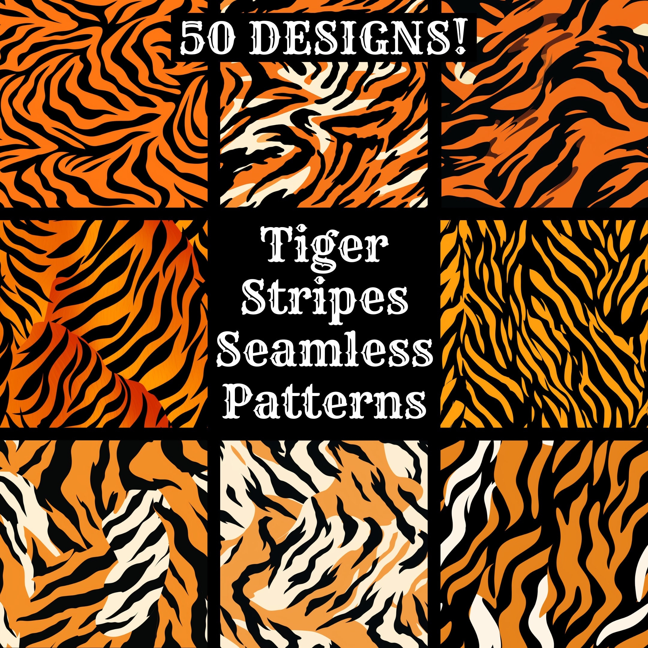 Printable Image For Tiger Striped Pattern