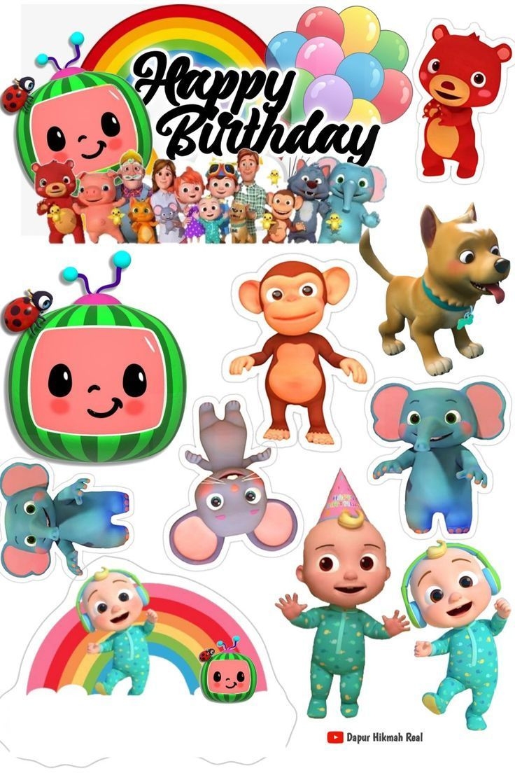 Topper Cocomelon In 2021 Birthday Cake Topper Printable Cupcake Toppers Print Birthday Cake Toppers 1st Birthday Cake Topper Birthday Cake Topper Printable
