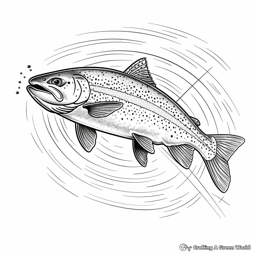 Trout Coloring Pages Free Printable 