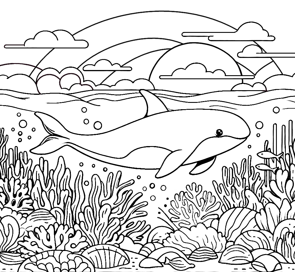 Printable Images Of Fish Swimming