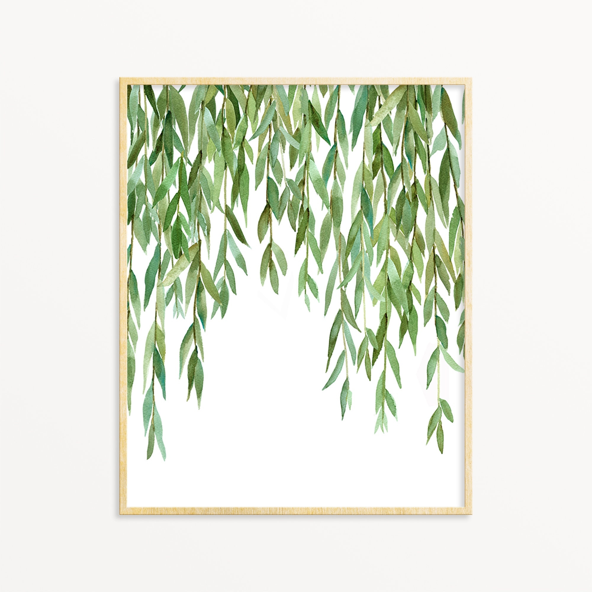 Willow Leaves Printable Wall Art Print Instant Download Botanical Watercolor Painting Plant Tree Branches Greenery Art Digital File Image 2 Etsy