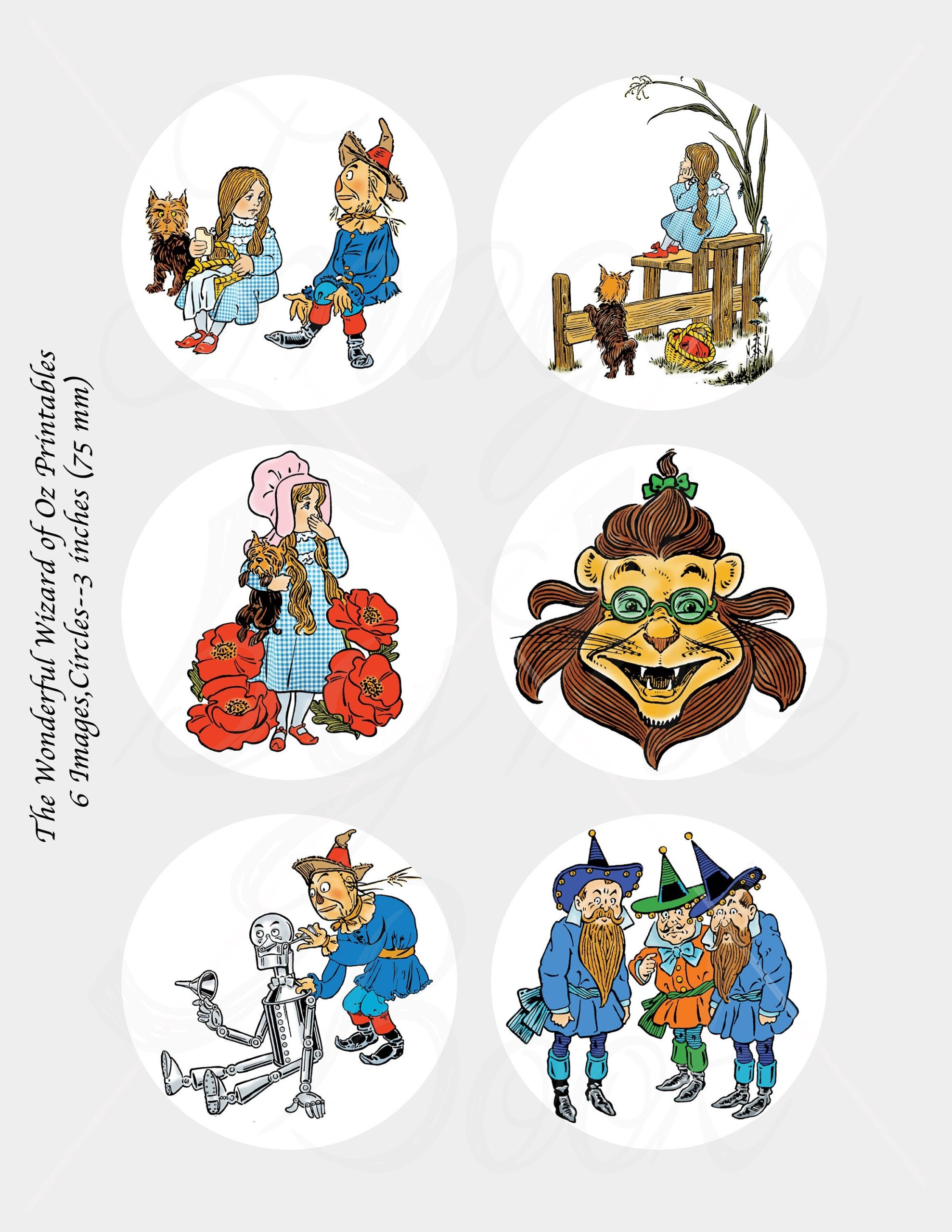 Printable Circular Wizard Of Oz Images