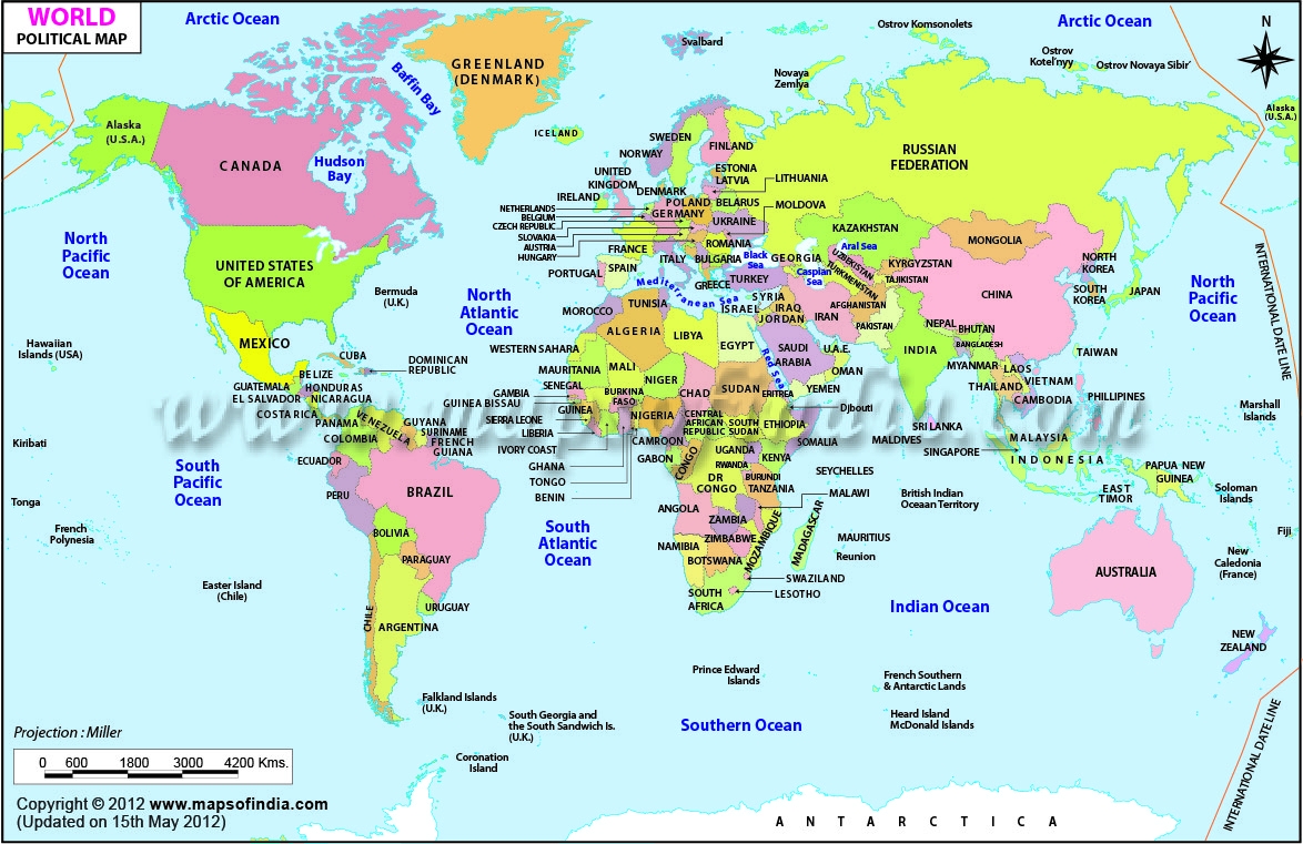 World Map Large Image Printable