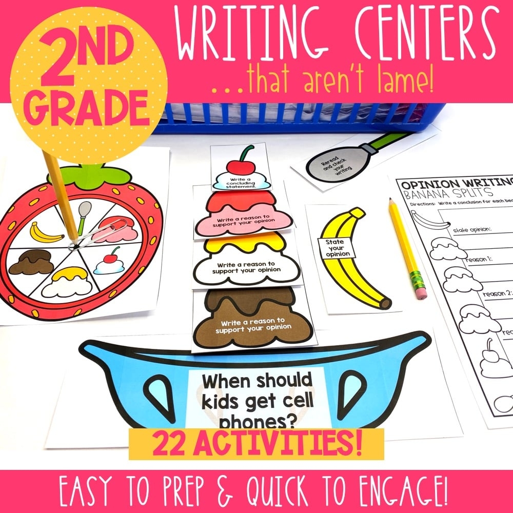 Writing Centers For Second Grade Lucky Little Learners